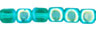 Cubes - 4mm : Emerald AB