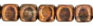 Cubes - 5/7mm : Luster - Transparent Gold/Smokey Topaz