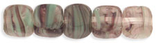 Cubes - 7 x 5mm : HurriCane Glass - Rosaline/Amethyst/Milky Peridot