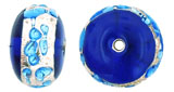 Silver Stripe Cushions 8/12mm: Cobalt