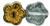 Flowers 10/10mm : Bronze Luster - Crystal