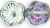Flowers 10/10mm : Silver Pink Crystal