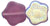 Flowers 10/10mm : Matte - Med Amethyst AB