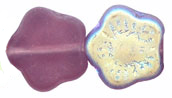 Flowers 10 x 10mm : Matte - Med Amethyst AB