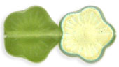 Flowers 10 x 10mm : Matte - Olivine AB