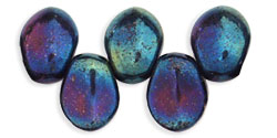 Petals 8 x 6mm : Iris - Blue