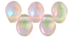 Petals 8 x 6mm : Luster Iris - Green/Pink