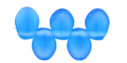 Petals 8 x 6mm : Matte - Sapphire