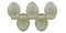 Petals 8 x 6mm : Matte - Black Diamond