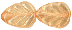 Leaves 10 x 8mm : Luster - Transparent Champagne