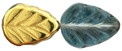 Leaves 10 x 8mm : Gold 1/2