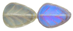 Leaves 10 x 8mm : Luster Iris - Black Diamond