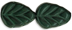 Leaves 10 x 8mm : Opaque Multi Green