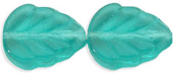 Leaves 10 x 8mm : Teal