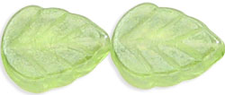 Leaves 10 x 8mm : Luster - Bright Peridot