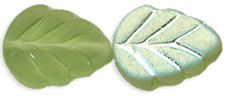 Leaves 10 x 8mm : Matte - Olivine AB