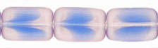 Polished Rectangles 12 x 8mm : Lt Pink/Blue