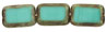 Polished Rectangles 12 x 8mm : Turquoise - Picasso