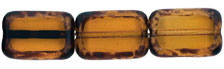 Polished Rectangles 12 x 8mm : Topaz - Picasso