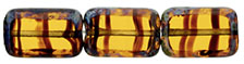 Polished Rectangles 12 x 8mm : Tortoise - Picasso