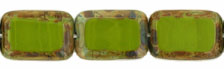 Polished Rectangles 12 x 8mm : Avocado - Picasso