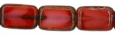 Polished Rectangles 12 x 8mm : Pearl Fuchsia - Picasso