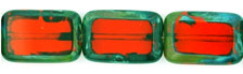 Polished Rectangles 12 x 8mm : Hyacinth - Picasso