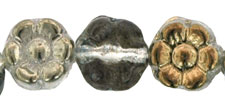 Flowers 7 x 4mm : Half Coat - Bronze