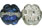 Flowers 7/4mm : Silver/Blue/Crystal