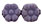 Flowers 8 x 4mm : Opaque Purple