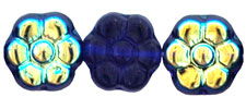 Flowers 8 x 4mm : Cobalt AB