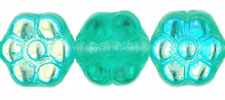 Flowers 8 x 4mm : Cool Mint Green AB