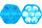Flowers 8/4mm : Aquamarine AB