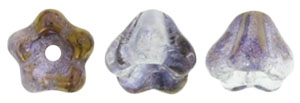 Baby Bell Flowers 6 x 4mm : Luster - Lt Copper Amethyst
