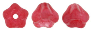Baby Bell Flowers 6 x 4mm : Coated Raspberry Sorbet