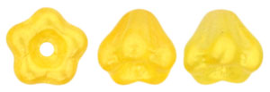 Baby Bell Flowers 6 x 4mm : Coated - Satin Buttercup