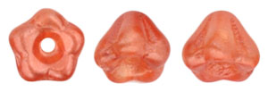 Baby Bell Flowers 6 x 4mm : Coated - Orange Sherbet