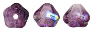 Baby Bell Flowers 6 x 4mm : Coated Violet AB