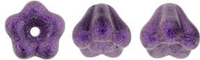 Baby Bell Flowers 6 x 4mm : Metallic Suede - Lavender