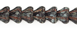 Baby Bell Flowers 6 x 4mm : Jet - Picasso