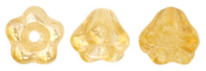 Baby Bell Flowers 6 x 4mm : Crystal - Celsian