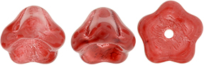 Bell Flowers 8 x 6mm : Coated - Raspberry Sorbet