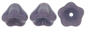 Bell Flowers 8 x 6mm : Opaque Purple