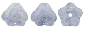 Bell Flowers 8 x 6mm : Ultra Luster - Opaque Blue