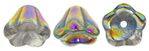 Bell Flowers 8 x 6mm : Lt Rosaline - Vitral