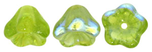 Bell Flowers 8 x 6mm : Olivine AB