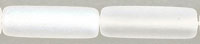 Long Tubes 14 x 4mm : Matte - Crystal AB
