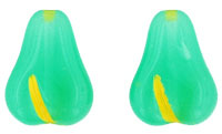 Fruit Beads - Flat: Milky Green / Yellow