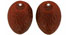 Fruit Beads - 3D : Almonds - Brown