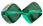 Diagonal Cubes 8mm : Emerald